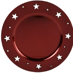 Vaisselle Et Accessoires De Table<Gifi Sous assiette plastique rouge motif étoiles