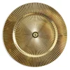 Vaisselle Et Accessoires De Table<Gifi Sous assiette rond strié jaune doré Ø33cm