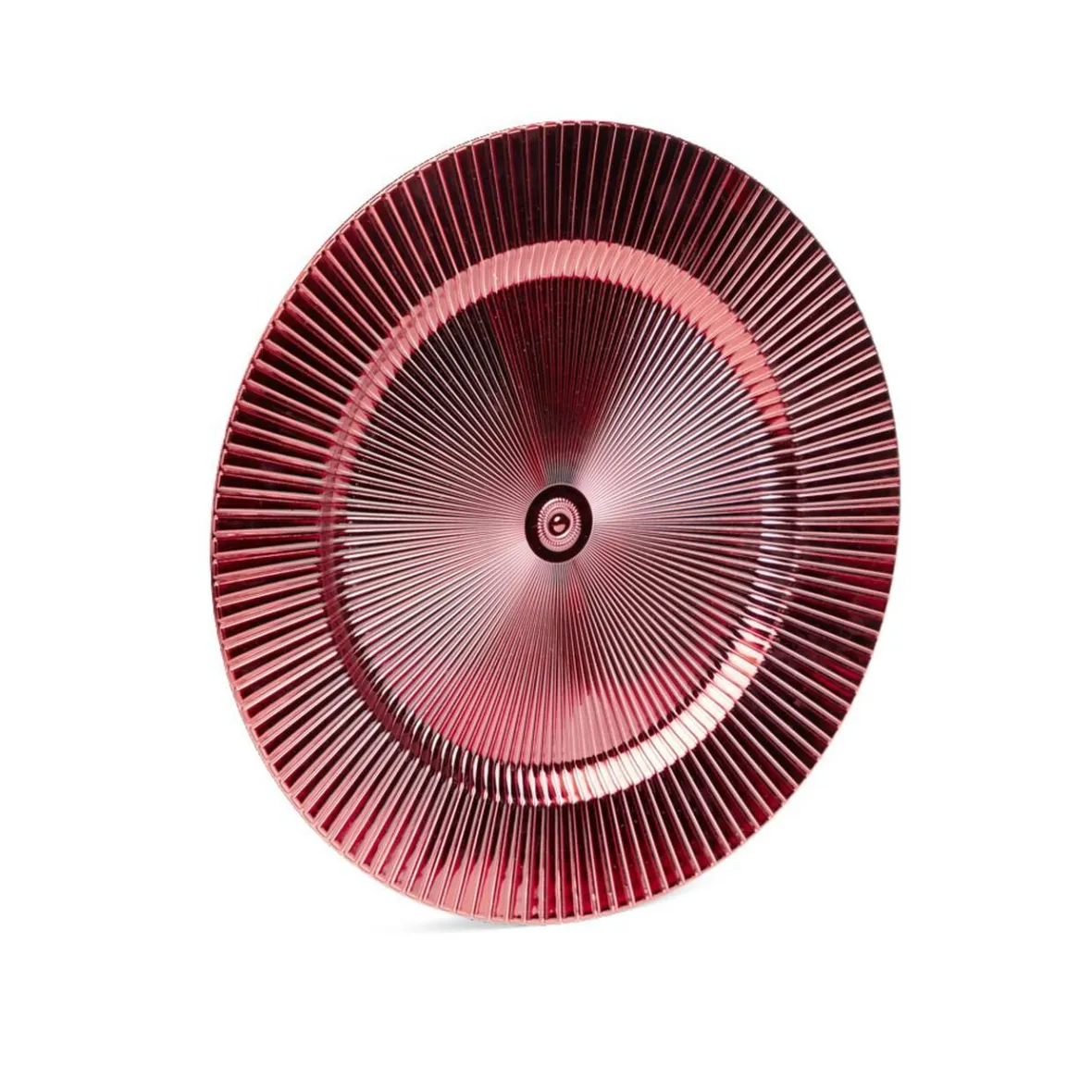 Vaisselle Et Accessoires De Table<Gifi Sous assiette rond strié rouge Ø33cm