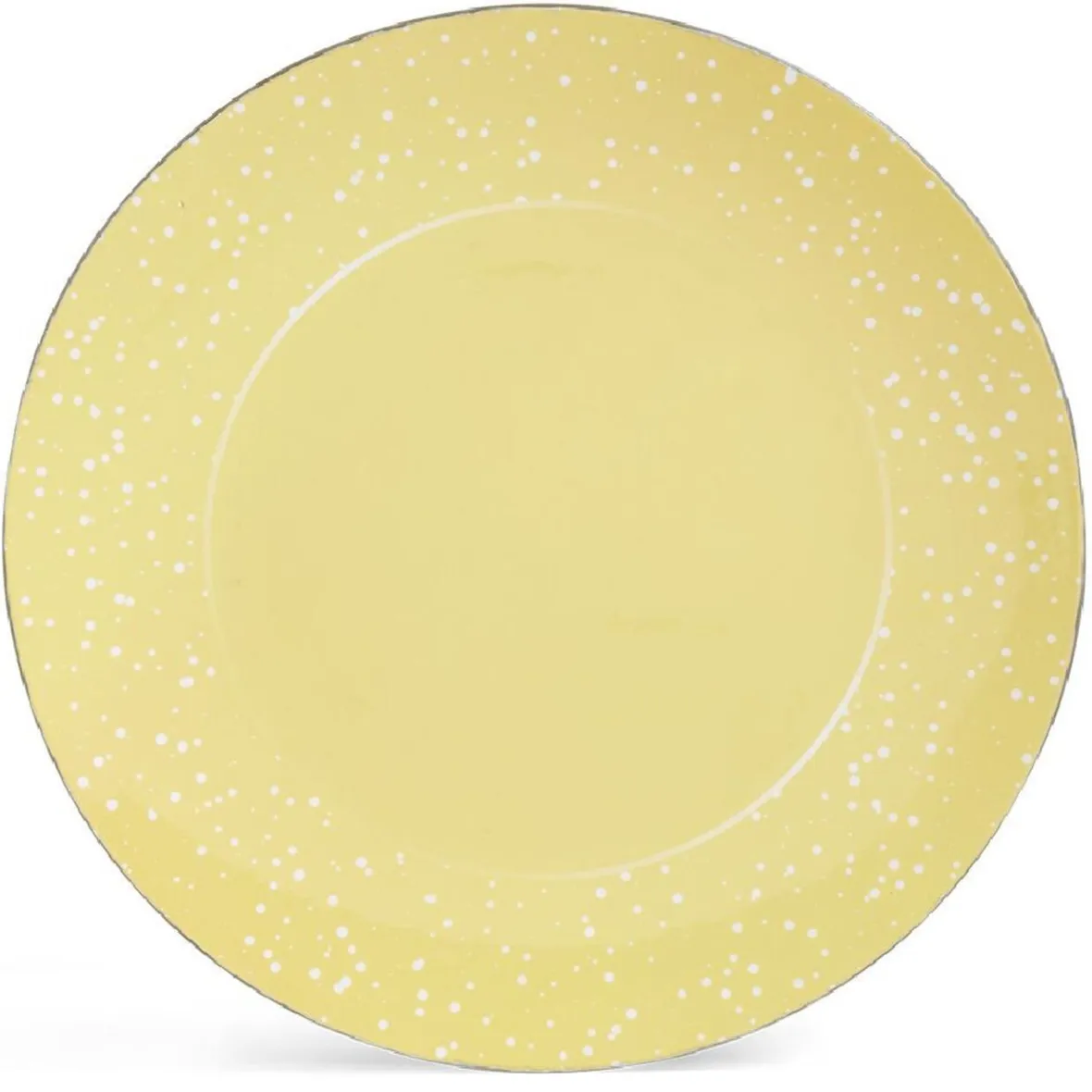 Gifi Sous assiette ronde doré et blanc Ø33cm| Vaisselle Et Accessoires De Table