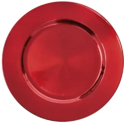 Gifi Sous assiette ronde rouge| Vaisselle Et Accessoires De Table