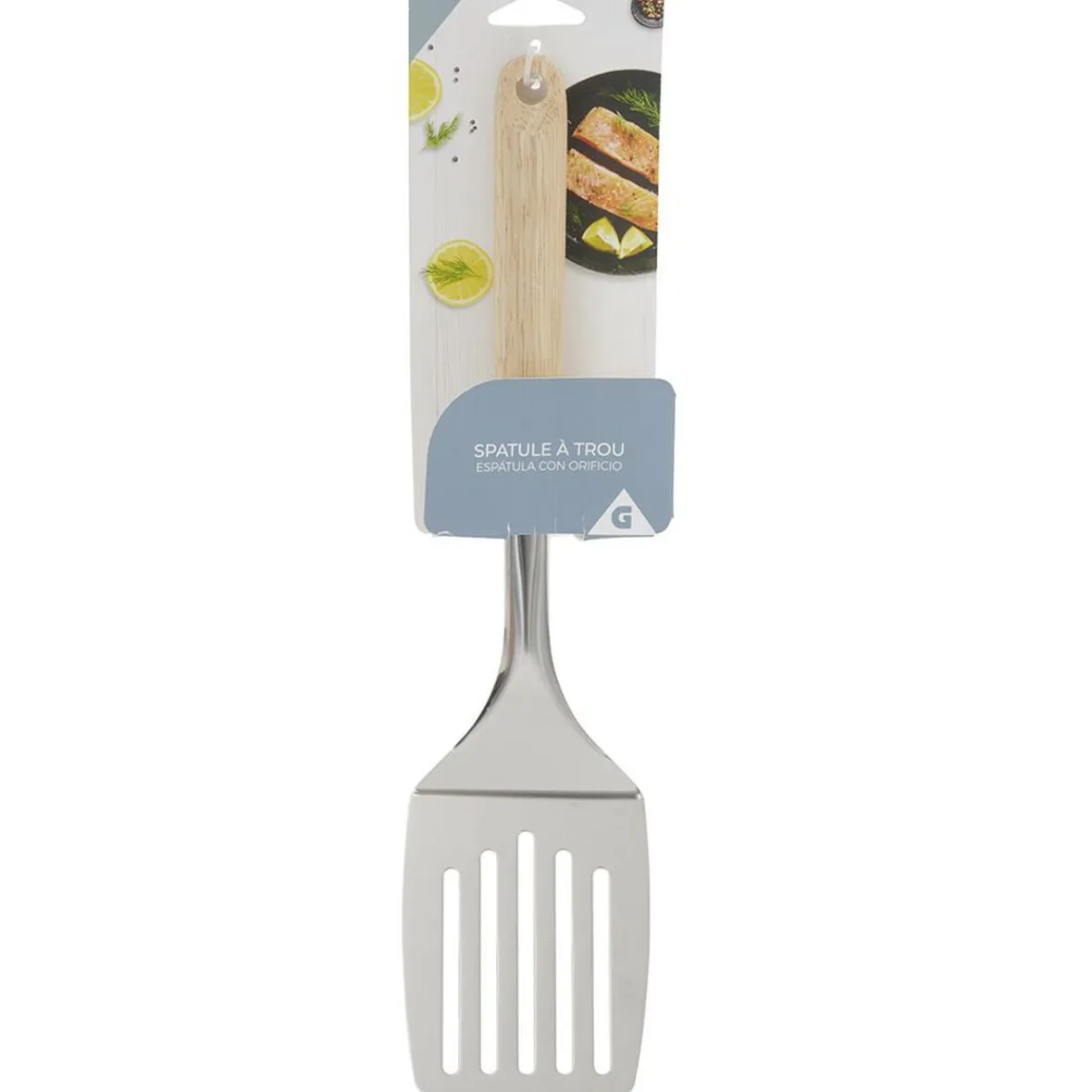 Préparation Culinaire<Gifi Spatule ajourée en inox avec manche en bois