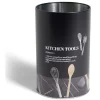 Rangement De Cuisine<Gifi Support à ustensiles en métal noir design Kitchen tools Ø11xH17,4cm