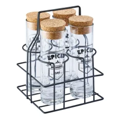 Conservation Alimentaire<Gifi Support avec 4 pots à condiments