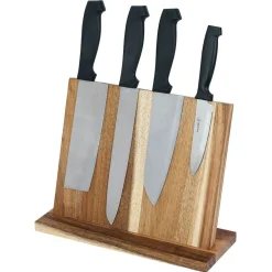 Rangement De Cuisine<Gifi Support pour couteaux bois d'acacia 26,9x10,3xH21cm