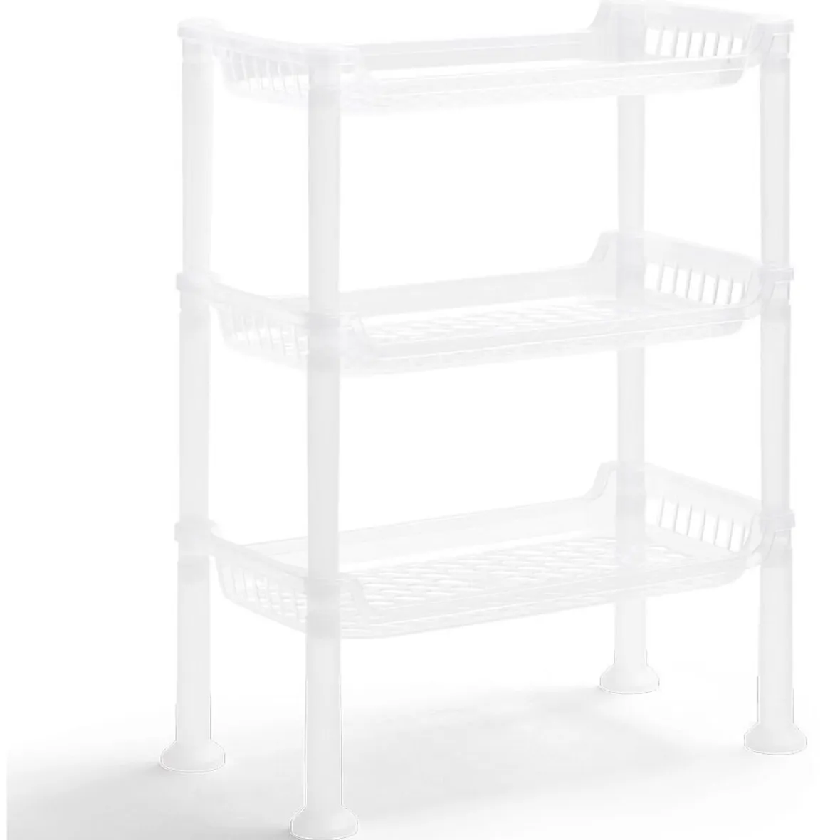 Rangement De Cuisine<Gifi Étagère à poser 3 niveaux plastique transparent 32,5x18xH.33,5cm