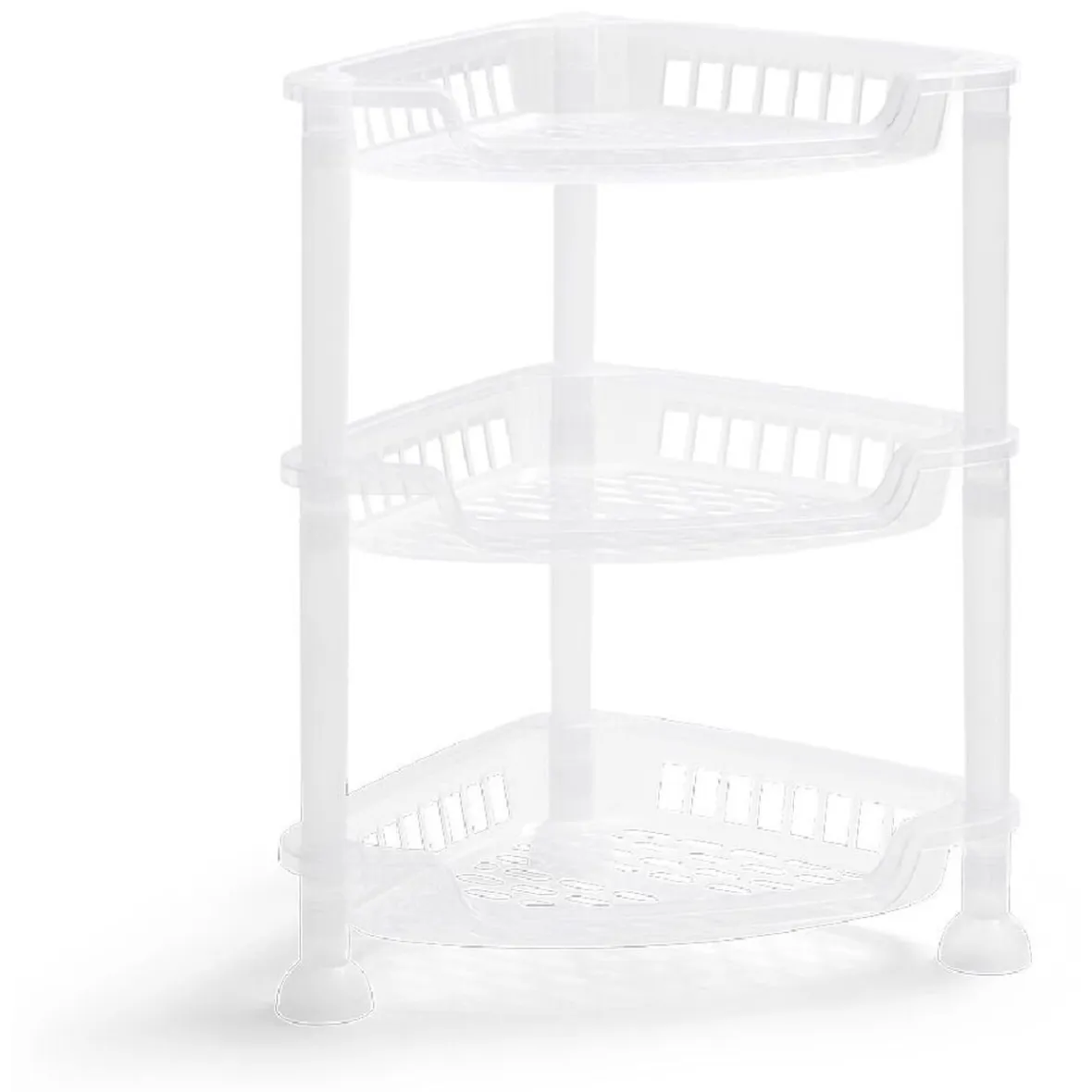 Rangement De Cuisine<Gifi Étagère d'angle à poser 3 niveaux plastique transparent 28x20xH.33,5cm