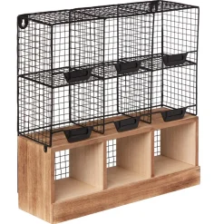 Rangement De Cuisine<Gifi Étagère de cuisine 6 casiers pour épices noir naturel