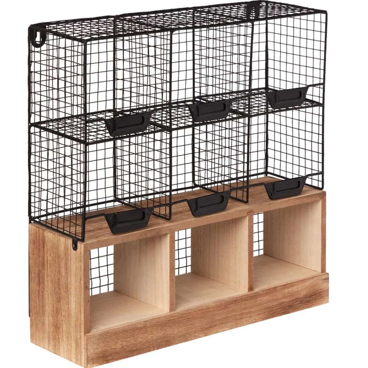 Rangement De Cuisine<Gifi Étagère de cuisine 6 casiers pour épices noir naturel