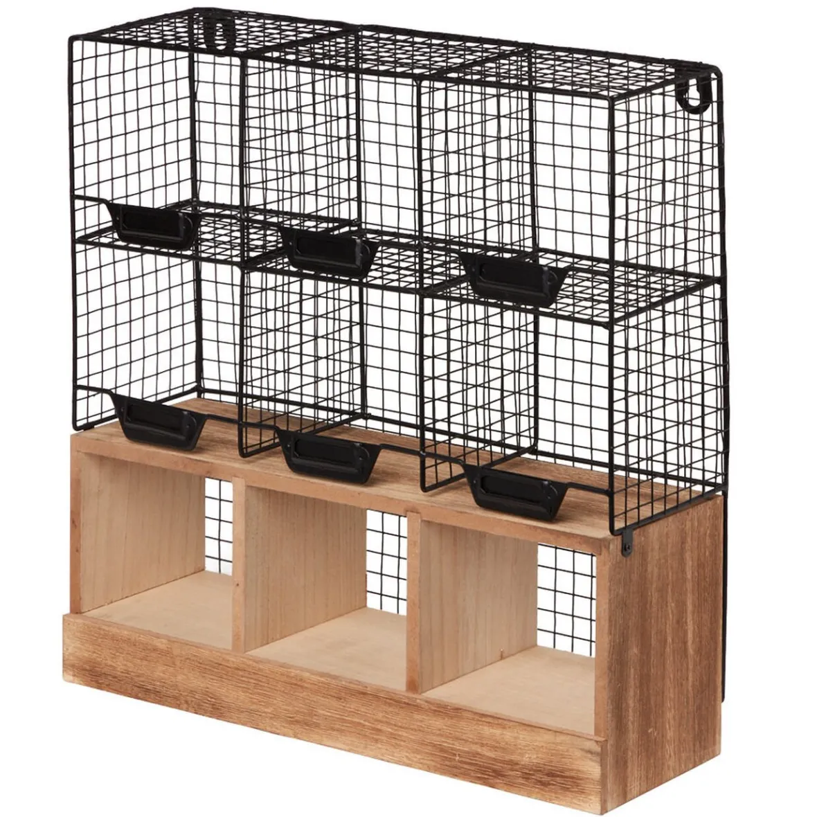 Rangement De Cuisine<Gifi Étagère de cuisine 6 casiers pour épices noir naturel