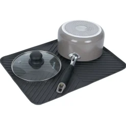 Rangement De Cuisine<Gifi Tapis égouttoir en plastique rainuré gris - L.40xl.30cm
