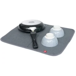Rangement De Cuisine<Gifi Tapis égouttoir gris pour évier 45x39cm
