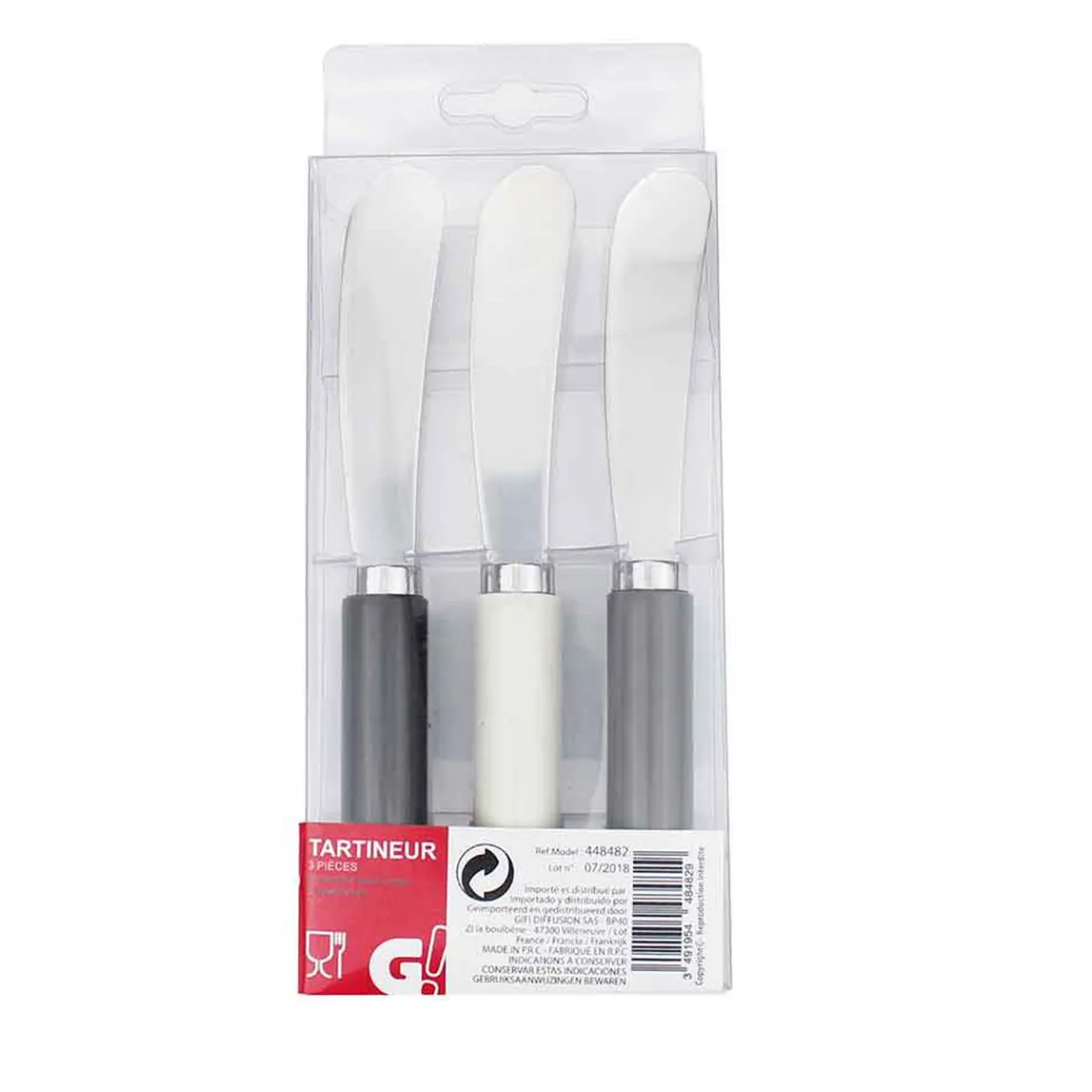 Préparation Culinaire<Gifi Tartineur manche coloré x 3