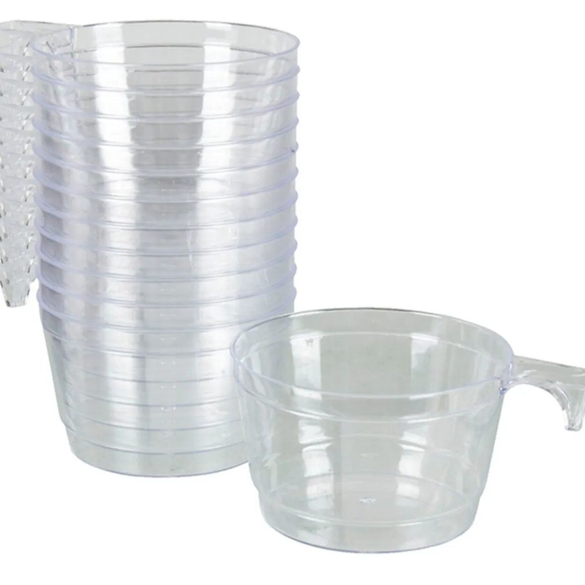 Gifi Tasse à café plastique transparent x12| Vaisselle Et Accessoires De Table