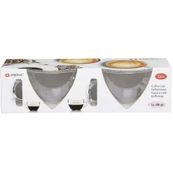 Gifi Tasse à café transparent Alpina x2| Vaisselle Et Accessoires De Table