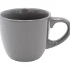 Gifi Tasse à expresso en faïence 10 cl uni gris| Vaisselle Et Accessoires De Table
