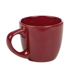 Gifi Tasse à expresso en faïence 10 cl uni rouge| Vaisselle Et Accessoires De Table