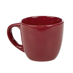 Gifi Tasse à expresso en faïence 10 cl uni rouge| Vaisselle Et Accessoires De Table