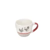 Gifi Tasse à expresso en porcelaine esprit campagne motif poule 9 cl| Vaisselle Et Accessoires De Table