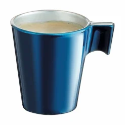Gifi Tasse à expresso en verre trempé Luminarc flashy bleu pétrôle 8 cl| Vaisselle Et Accessoires De Table