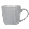 Gifi Tasse à thé grise relief 31,9 cl| Vaisselle Et Accessoires De Table