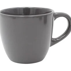 Gifi Tasse en faïence 22 cl uni gris brillant| Vaisselle Et Accessoires De Table
