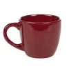 Gifi Tasse en faïence 22 cl uni rouge brillant| Vaisselle Et Accessoires De Table