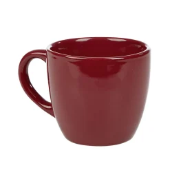 Gifi Tasse en faïence 22 cl uni rouge brillant| Vaisselle Et Accessoires De Table
