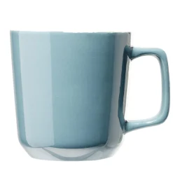 Vaisselle Et Accessoires De Table<Gifi Tasse en grès carrée bleu avec anse Ø9,4xH10cm 420ml