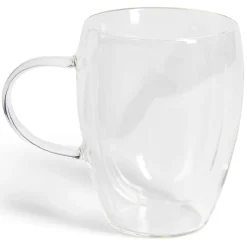 Gifi Tasse en verre double paroi 350ml| Vaisselle Et Accessoires De Table