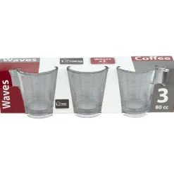 Gifi Tasse expresso verre transparent x3| Vaisselle Et Accessoires De Table