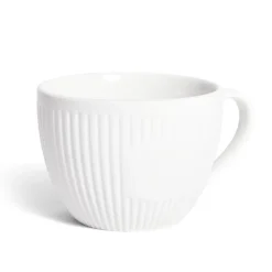 Vaisselle Et Accessoires De Table<Gifi Tasse porcelaine 42cl strie embossée blanche