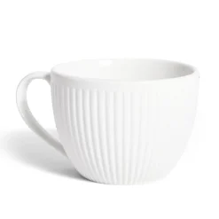 Vaisselle Et Accessoires De Table<Gifi Tasse porcelaine 42cl strie embossée blanche