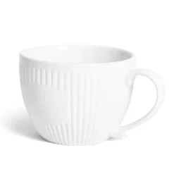 Vaisselle Et Accessoires De Table<Gifi Tasse porcelaine 42cl strie embossée blanche
