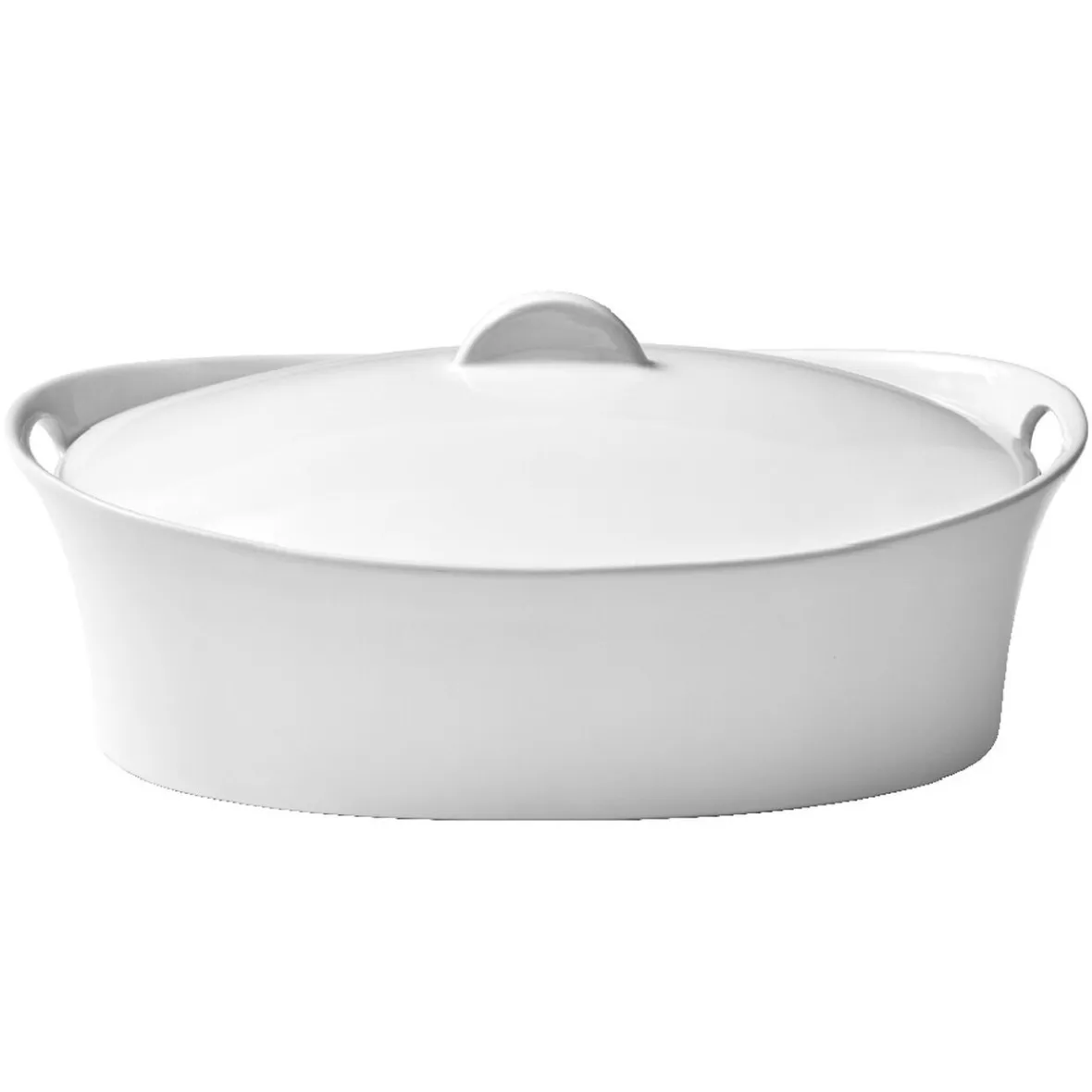 Cuisson<Gifi Terrine avec couvercle ovale blanche