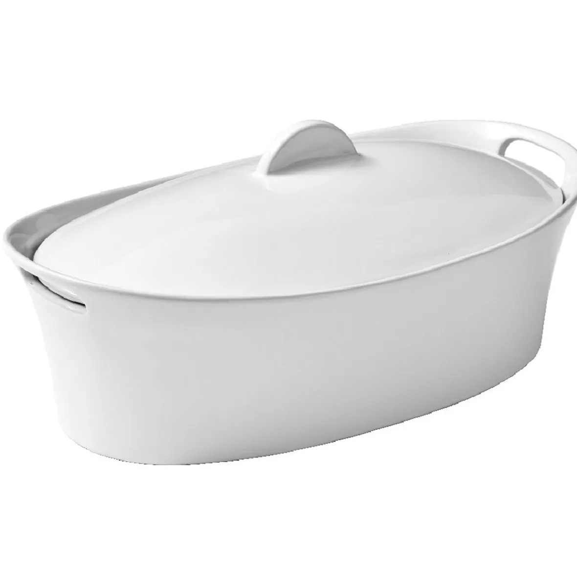 Cuisson<Gifi Terrine avec couvercle ovale blanche
