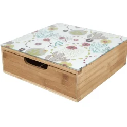 Rangement De Cuisine<Gifi Tiroir toutes dosettes bambou motif cactus multicolore