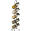 Vaisselle Et Accessoires De Table<Gifi Tour à épices en métal avec 5 pots en verre Ø11xH39cm