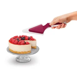Préparation Culinaire<Gifi Tranche pelle à tarte Metaltex avec poussoir blanc et rouge