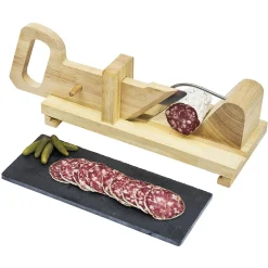 Petit Électroménager<Gifi Trancheuse à saucisson coulissant avec plateau ardoise