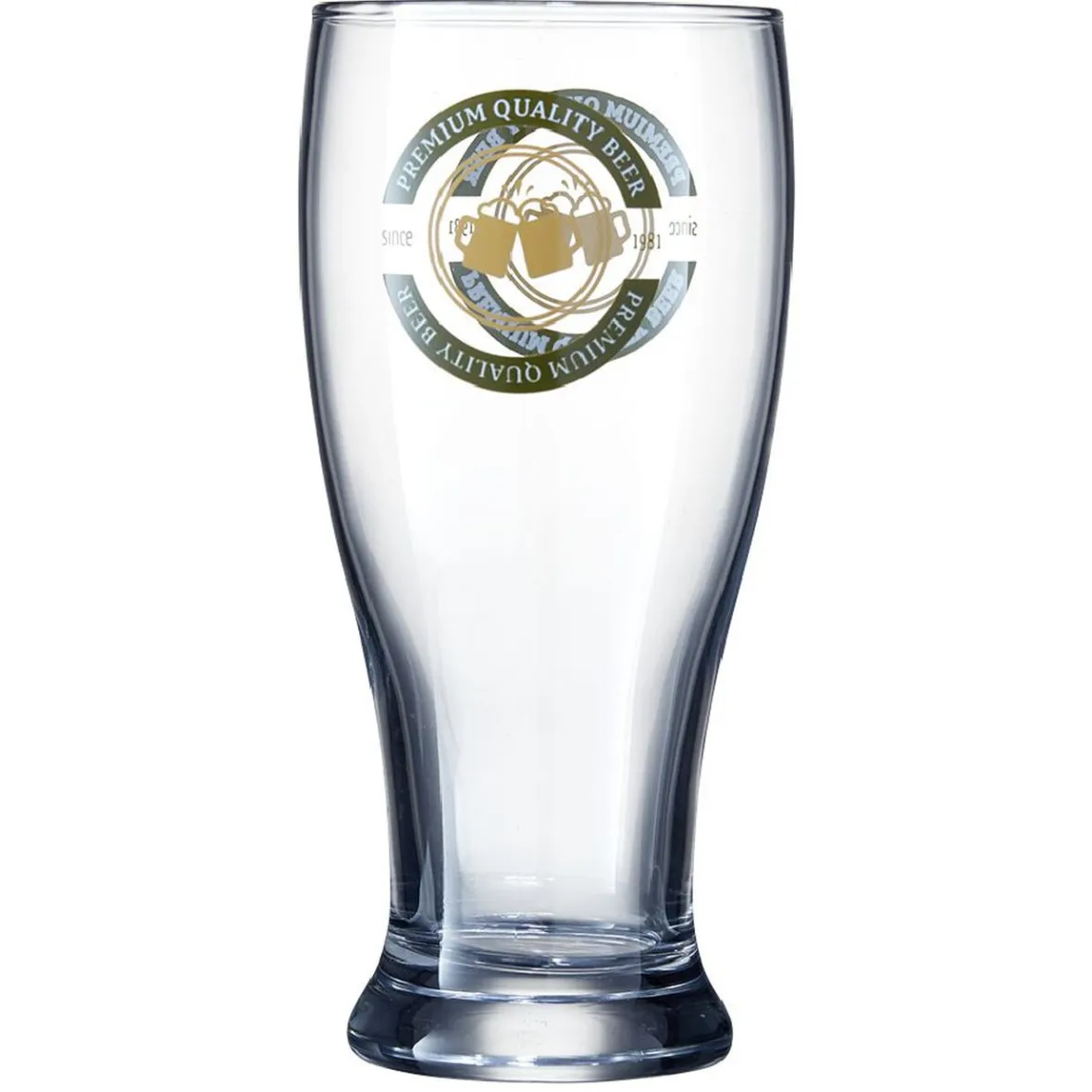 Gifi Verre à bière 56,5 cl avec décor premium quality| Vaisselle Et Accessoires De Table