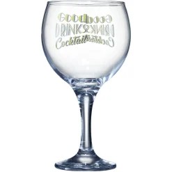 Gifi Verre à cocktail 64,5cl avec décor Good drinks| Vaisselle Et Accessoires De Table