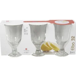Gifi Verre à eau à pied Elba x3| Vaisselle Et Accessoires De Table