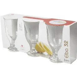 Gifi Verre à eau à pied Elba x3| Vaisselle Et Accessoires De Table