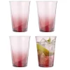 Gifi Verre à eau fumé rouge 29cl x4| Vaisselle Et Accessoires De Table