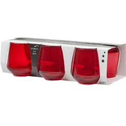 Gifi Verre à eau rouge translucide x6| Vaisselle Et Accessoires De Table