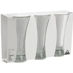 Gifi Verre à pastis 19cl x3| Vaisselle Et Accessoires De Table
