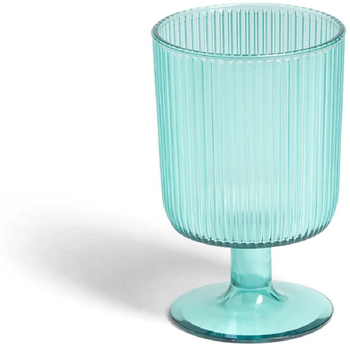 Vaisselle Et Accessoires De Table<Gifi Verre à pied strié 300ml plastique Ø8xH12,5cm- 3 coloris