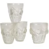 Gifi Verre à shooter tête de mort phosphorescent x4| Vaisselle Et Accessoires De Table