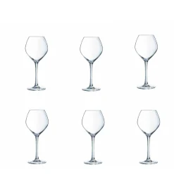 Gifi Verre à vin blanc pied cristallin Wine Emotion 35 cl x6| Vaisselle Et Accessoires De Table
